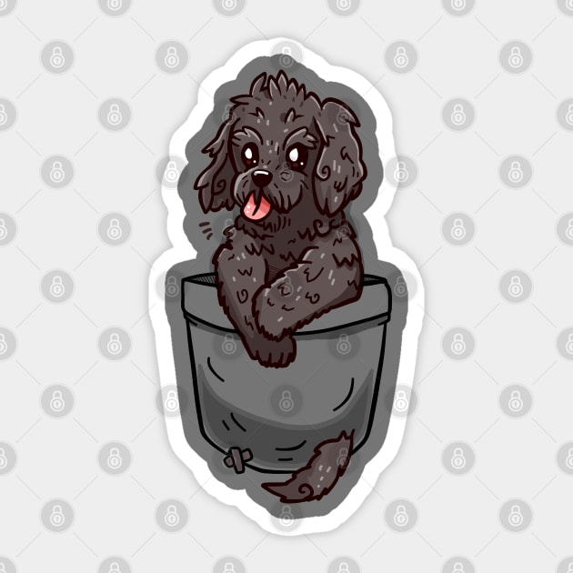 Pocket Cockapoo Puppy Sticker by TechraPockets